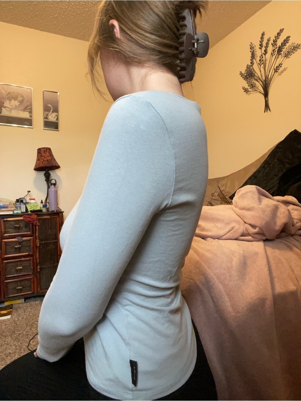Sergio Valente light blue Long Sleeve Tee